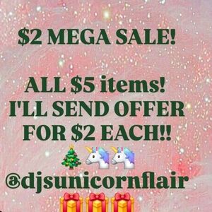 $5 SALES! SEND OFFERS!